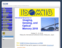 Tablet Screenshot of isom.jp